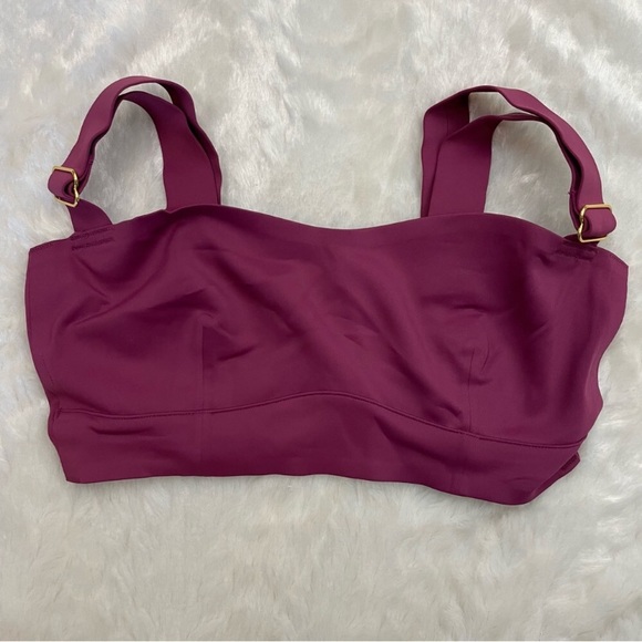 NWT Free People Naomi long lined bra in Dried Rose. - Picture 5 of 9
